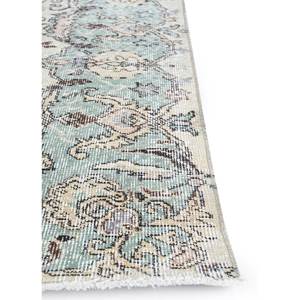 Tapis en laine noué à la main bleu vintage pour la maison Pae-2826 - Product Image 4