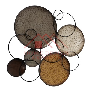 Anneaux et cercles flottants abstraits chambre/fer forgé en métal de qualité supérieure pour la maison hôtels et restaurants décoration de mariage de table - Product Image 6