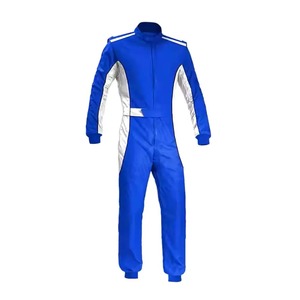Traje de carreras de Kart azul personalizado al por mayor, ropa deportiva transpirable de talla grande, diseño para karting en Pakistán - Product Image 1