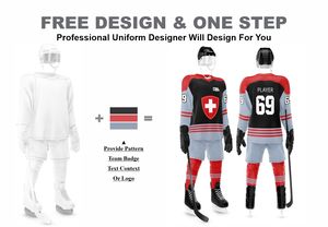 Uniforme de hockey sobre hielo de secado rápido de tela de malla 100% de tendencia superior personalizado diseño impresionante impresión por sublimación uniforme de hockey sobre hielo - Product Image 2