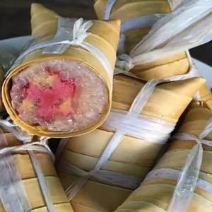 冷冻越南出口标准美味椰子叶蛋糕加香蕉 (banh la dua nhan chuoi) 假日