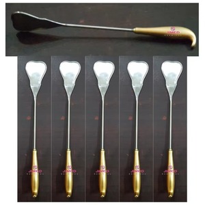 Juego de Disectores Quirúrgicos de 33 cm, Mango Espatulado de Acero Inoxidable, Dorado, Instrumento Manual de Cirugía General, Clase I, Certificado CE - Product Image 3
