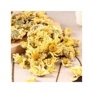 Meilleure vente de chrysanthèmes dorés séchés au soleil pour infusions aromatiques et décor de dessert soutenant la vision et le sommeil calme. - Product Image 4