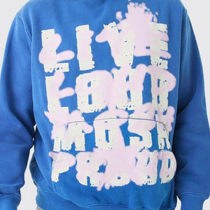 Sudadera con capucha gruesa de gran tamaño suelta y de felpa de moda de peso pesado con bolsillos sudaderas con capucha de hip-hop para hombres - Product Image 3