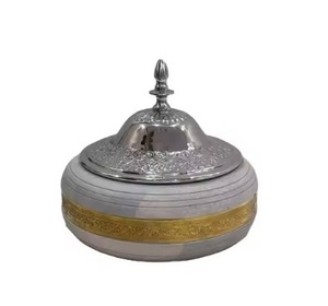 Calentador de alimentos de Metal moderno personalizable, plato de frotamiento atractivo, cazuela de madera, ollas calientes de acero inoxidable, calidad estándar alta - Product Image 2