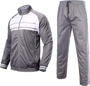 Conjunto Deportivo Masculino de Invierno, Transpirable, Estampado, Informal, con Sudadera de Media Cremallera y Pantalones Deportivos, 100% Poliéster y Algodón - Product Image 2