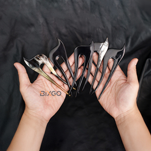 High Quality Vietnam Wholesale Handmade Natural Buffalo Horn Elegant Plain <b>Hair</b> <b>Styling</b> Tool Unisex Fashion <b>Accessories</b> - Product Image 2