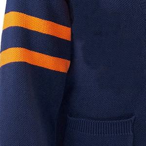 Año Nuevo azul marino invierno acrílico cárdigan suéter personalizado Color y bordado suéter de punto Sorority University College para Unisex - Product Image 3