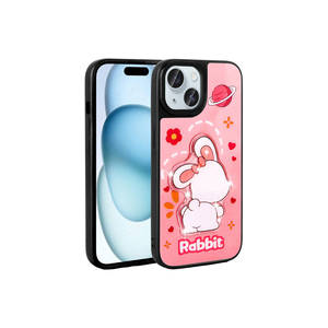 Funda de Silicona Lujosa con Relieve Brillante para iPhone 15, Cubierta Protectora Suave Antihuellas, Diseño Icónico y Elegante para XR 7 Plus - Product Image 1