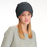 Bonnet d'hiver unisexe personnalisé à rayures et motifs, en acrylique respirant et imperméable, style urbain, avec visière, pour adulte, idéal pour l'extérieur