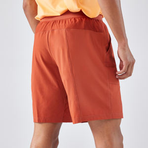 Shorts pour hommes décontractés en toile de tennis vêtements de sport Gym athlétique cordon de serrage séchage rapide course 100% polyester solide - Product Image 3