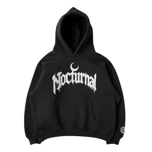 Sudadera con capucha de algodón peinado de 470 GSM de alta resistencia con estampado en relieve/logotipo bordado en la manga Meeroos Industries - Product Image 1