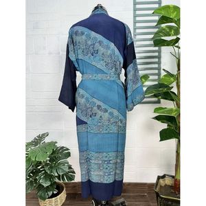 Kimono Vintage de Crepé de Seda, Ligero y Lujoso, Bata Suave y Cómoda, Regalo Perfecto para Mujer, para Usar por la Noche, Tejido de Seda - Product Image 5