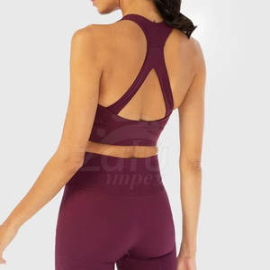 Sujetador Deportivo de Alta Calidad para Mujer, Servicio OEM, Spandex/Nailon, Transpirable, Logotipo Frontal, Alta Sujeción, Sin Costuras - Product Image 6