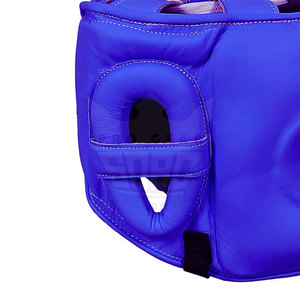 Protège-tête de boxe en cuir de qualité supérieure, design personnalisé avec logo personnalisé, protection pour l'entraînement de MMA et de boxe - Product Image 5