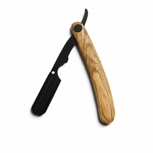 Stainless Steel Handle <b>Straight</b> <b>Razor</b> Stainless Steel Blade Single Blade Barber Shop Use Body Bikini Face Shaving Tool Male - Product Image 1