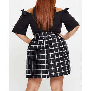 Nouvelles jupes pour femmes grande taille à motifs unis en vente en ligne 2025 Bonne qualité Nouveau style Prix bas Jupes pour femmes Fabriquées au Pakistan - Product Image 5