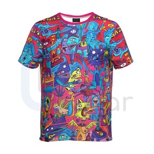 เสื้อยืดผ้าฝ้ายถักสำหรับผู้ชายและผู้หญิงเสื้อยืดลายการ์ตูนแห้งเร็วเป็นมิตรกับสิ่งแวดล้อมใหม่ล่าสุดได้รับการออกแบบ100% - Product Image 2