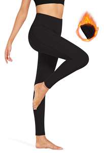 Women's Thick Cotton Ultra Legging <b>With</b> Wide Waistband Breathable Sports Gym <b>Tights</b> Work Yoga Assorted Fitness Gym <b>Tights</b> Logo - Product Image 6