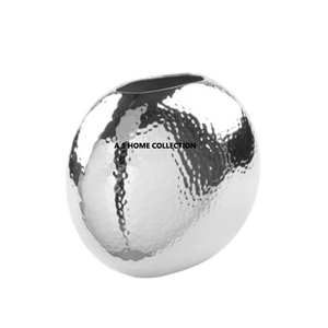 La plupart des ventes en aluminium métal forme ronde conception unique plaqué or deux différences de taille fleur vase pièce maîtresse - Product Image 5