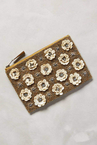 Artisan Handmade Lightweight Embroidered <b>Mini</b> <b>Pouch</b> with Seed Beads Square Shape by MD HANDICRAFTS - Product Image 4