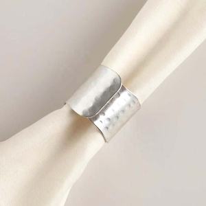 Anneaux de serviette en métal, décor de Table à manger sur mesure, superbe Design de noël en relief, vaisselle, anneau de serviette - Product Image 3