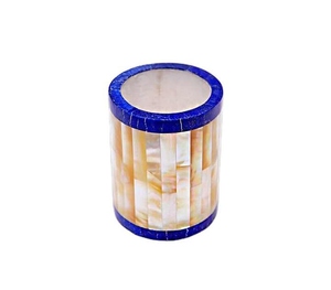 Papelería para estudiantes Forma personalizada Portalápices de madera hecho a mano con incrustaciones de nácar para regalos de empleados de oficina - Product Image 2