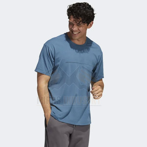 เสื้อยืดคอกลมสำหรับผู้ชายเสื้อผ้าแนวสตรีทผ้าโพลีเอสเตอร์พิมพ์ลาย - Product Image 3