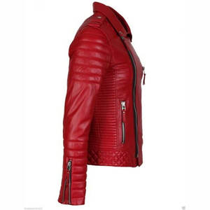 Veste de moto en cuir fonctionnelle pour hommes avec évents arrière pour une meilleure circulation de l'air veste de moto en cuir pour hommes - Product Image 3