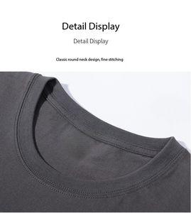 Camiseta de Estilo Hongkonés con Hombros Caídos, Precio de Fábrica en Bangladesh y China, 200g, 100% Algodón, Manga Corta, Corte Holgado - Product Image 6