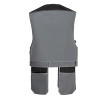 Gilet de travail utilitaire en polyester fluorescent imperméable antistatique pour hommes |   Vêtements de travail haute visibilité certifiés CE avec plusieurs poches