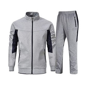 Sportswears Gym Fitness Training Chándales para hombres Conjunto de dos piezas Chándal Chaqueta con cremallera Jogging Pant Suit para hombres - Product Image 1