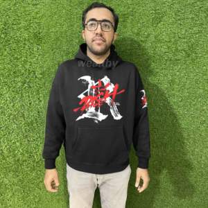 Sudadera con Capucha para Hombre, OEM, 100% Algodón Mezclado, Gruesa, con Estampado Puff y Bordado, Talla Grande - Product Image 1