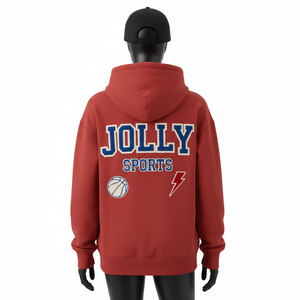 Sweat à capuche pour femme, lourd, 320 GSM, coton, polaire, chaud, couleur marron, broderie personnalisée, logo appliqué, basiques pour femmes, sweats à capuche - Product Image 2