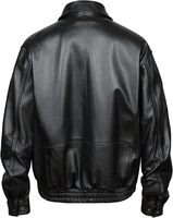 Blouson aviateur style homme en cuir véritable