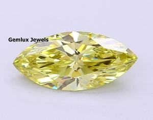 Diamante Amarillo Intenso de Corte Marquesa de 5.5 Quilates, Cultivado en Laboratorio, Certificado por IGI, Claridad VS, Diamante Suelto para Anillo - Product Image 1