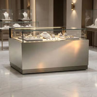 Vitrine de luxe pour bijoux, présentoir en verre pour bijouterie, comptoir de vente au détail