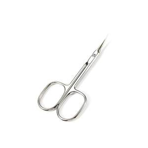 Ciseaux à cuticules professionnels en acier inoxydable de précision, lame incurvée argentée, carrés, tranchants, légers et durables pour salon et usage domestique - Product Image 1