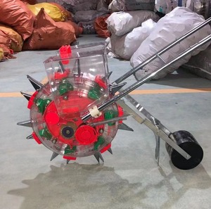 Sembradora Agrícola Manual de 3 Filas, Operada a Mano, con Distancia Ajustable, Aplicador de Fertilizante para Múltiples Cultivos de Maíz, Sembradoras y Trasplantadoras - Product Image 1