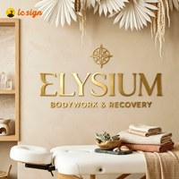 Enseigne murale personnalisée en acier inoxydable doré avec logo, lettres métalliques 3D non éclairées pour salon, spa, réception, image de marque
