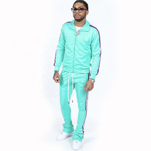 ชุดวอร์มกางเกง100% ผ้าโพลีเอสเตอร์มีเชือกยาวและสเวตสูทแจ็กเก็ตชุดวอร์มสำหรับผู้ชาย - Product Image 6