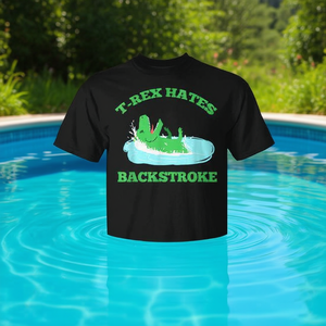 Camiseta promocional Trex Hates Backstroke - Product Image 3