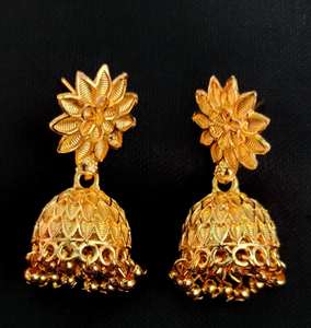 Top Sell 2024 <b>Earrings</b> Set with Traditional Designed 22CT Gold Plated <b>Earrings</b> Jewelry for Women Wear by Exporters - Product Image 3