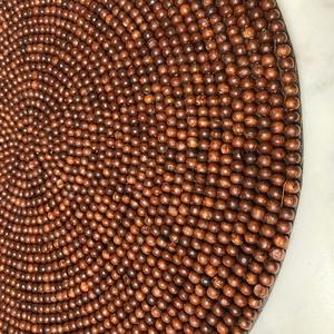 Beaded <b>Placemat</b> Handmade <b>Round</b> Charger for Luxury Dining & Holiday Decor Unique Piece Handmade Beaded, <b>Placemat</b>, Housewarming - Product Image 4