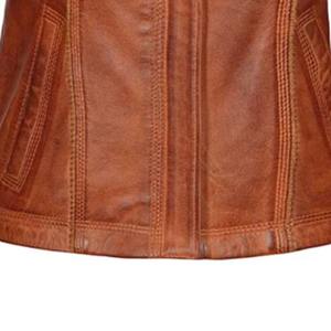 Chaqueta Varsity de Piel de Oveja Tejida y Acolchada para Mujer, Otoño/Invierno, Transpirable, Personalizable OEM, Material Premium Teñido, Gran Venta - Product Image 5