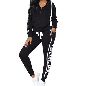 Oversized XL Winter Pullover Tracksuit Set for <b>Women</b> High Quality Breathable Solid <b>Pattern</b> Custom Embroidery & Printed Logo - Product Image 5