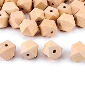 Cuentas de madera natural de 15mm Cuentas de madera redondas sin terminar Color y tamaño personalizados Cuentas de madera Productos genuinos hechos a mano indios - Product Image 6