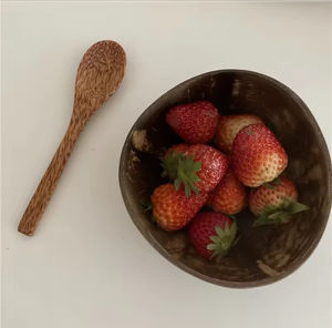 Juego de Tazones de Coco Sostenibles al por Mayor con Cuchara de Madera, Tazón Ecológico y Natural para Frutas y Ensaladas para Bodas, Especial de Navidad - Product Image 6