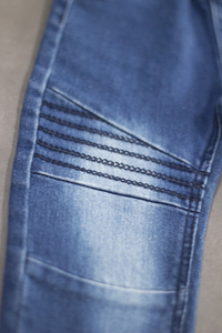 Pantalon en jean pour garçon en bas âge, mode 2025, jean baggy à taille haute personnalisé, jean bleu pour garçon, denim - Product Image 4