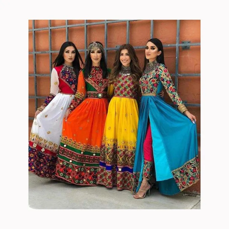 Tribal ethnic vintage kuchi dress, Afghan/Pakistan Kuchi party traditional multi color Dress Kochi Dress